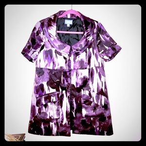 Simply by Vera Wang Midnight Garden party jacket